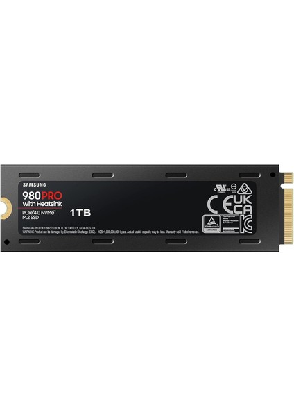 980 Pro Soğutuculu Nvme M.2, 1 Tb Ssd, 7.000 Mb/sn Okuma, 5.100 Mb/sn Yazma , ‎ ‎MZ-V8P1T0CW