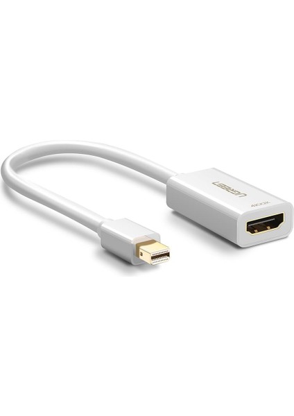 4K Mini Display Port HDMI Çevirici Adaptör Beyaz