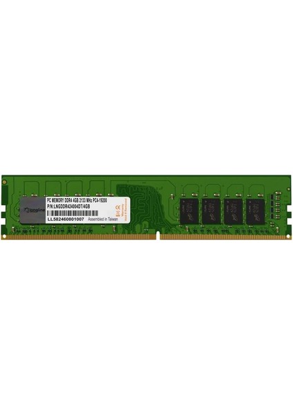 LNGDDR424004DT/GB 4gb Ddr4 2400MHZ Masaüstü Pc Bellek CL17 PC4-19200