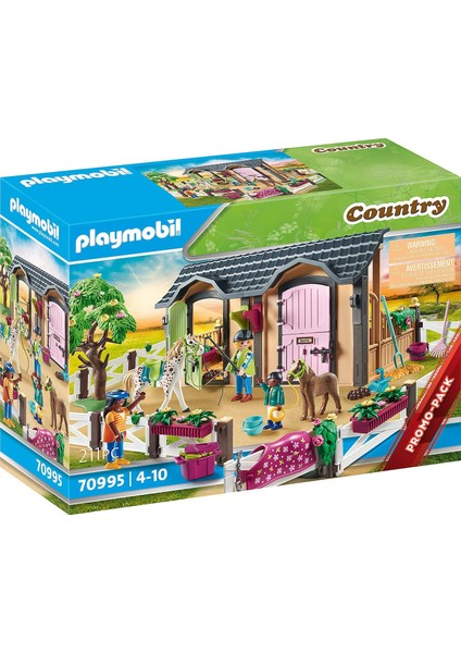 Playmobil 70995 Kır Midilli Çiftliği Binicilik Dersleri, At Oyuncakları, Eğlenceli, Yaratıcı Rol Yapma, Oyun Seti, 4 Yaş ve Üzeri Çocuklar Için Uygundur