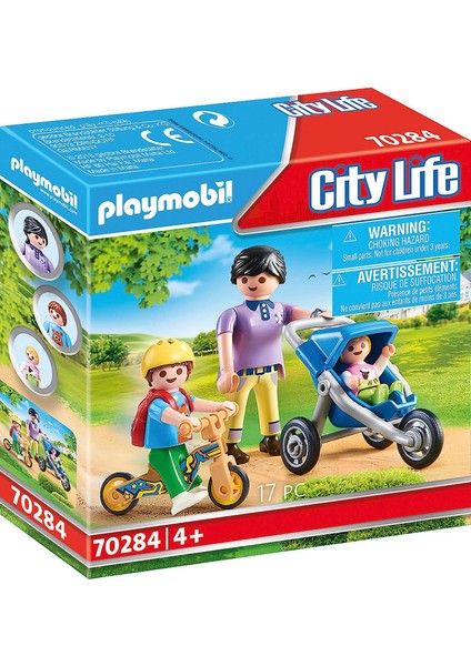 Playmobil 70284 Şehir Hayatı Ana Okulu Çocuklarla Anne, Eğitici Oyuncak, Eğlenceli, Yaratıcı Rol Yapma, Oyun Seti, 4 Yaş ve Üzeri Çocuklar Için Uygundur