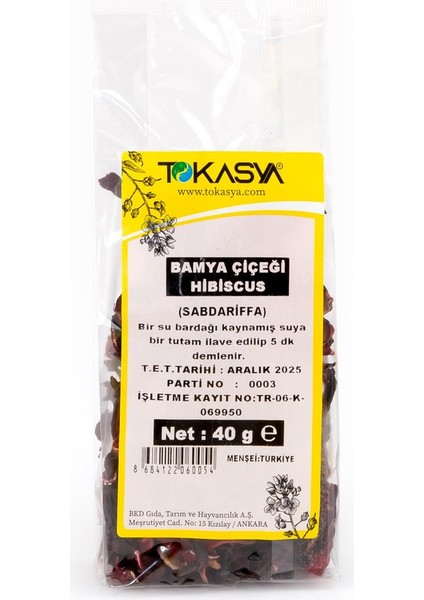 Bamya Çiçeği-Hibiscus 40 g (3 lü Paket)