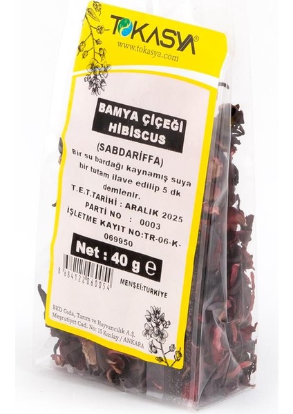 Bamya Çiçeği-Hibiscus 40 g (3 lü Paket)