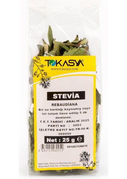 Stevia 25 g (5 li Paket)