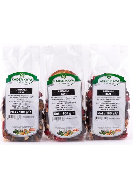 Osmanlı Çayı 100 G (3 Lü Paket)