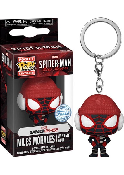 Pocket Pop Marvel Gameverse: Spider Man Miles Morales Winter Sult Anahtarlık