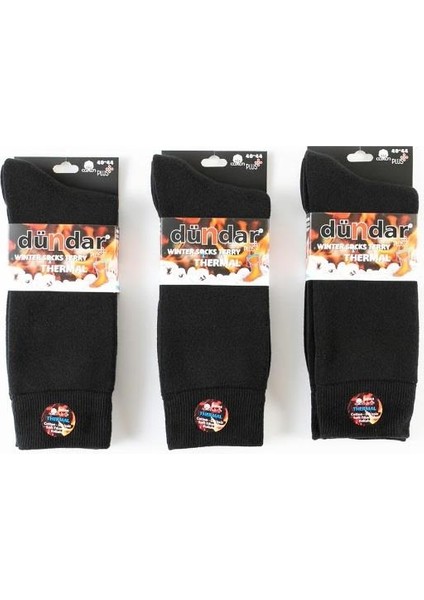 PLUS ERKEK HAVLU THERMAL SİYAH 6'LI 7019 Siyah