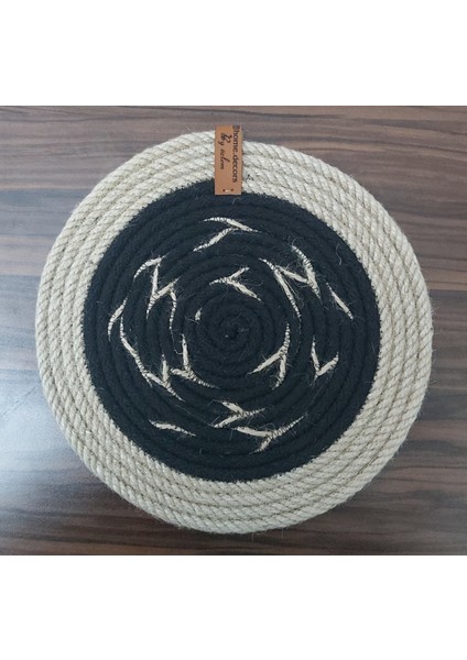 2'li Nihale Hasır El Yapımı Mutfak Aksesuar Tarz Moda Yemek Sofra Altlık - 22X22CM