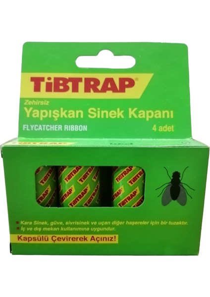 Tibtrap Yapışkan Sinek Kapanı 4lü Paket
