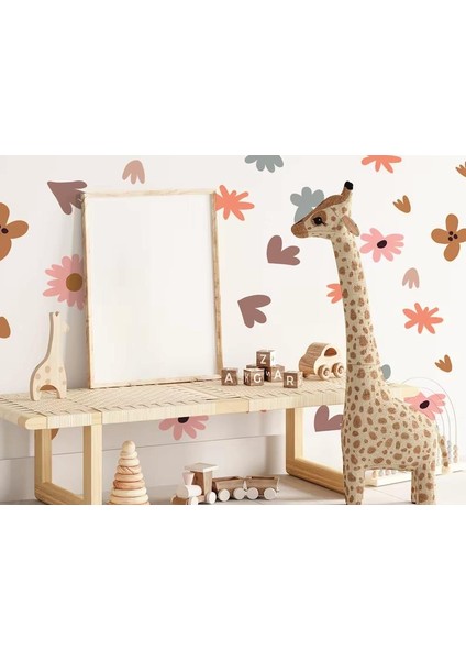 Soft Vintage Renkli Çiçekler Karışık Seri Botanik Bahçe Duvar Etiketleri fiyatları