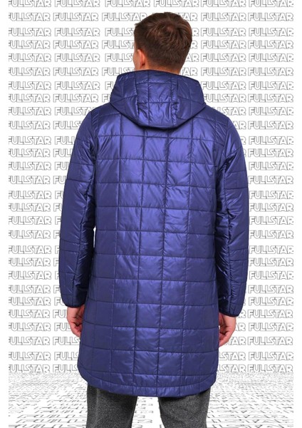 Synthetic Midi Parka Jacket Navy Ince Uzun Parka Ceket Mont Lacivert fiyatları