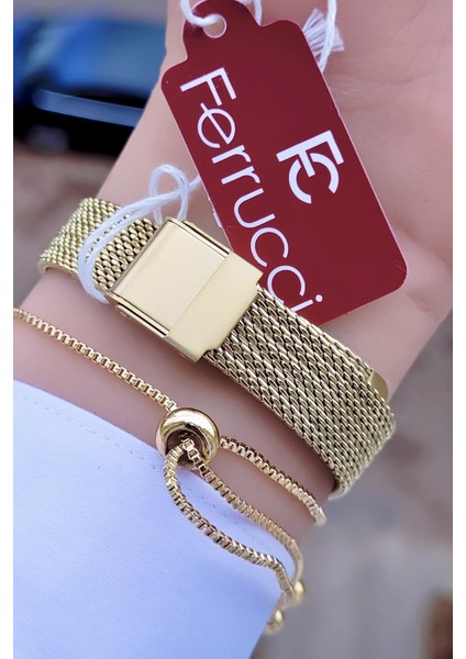 Kadın Kol Saati 34 mm Altın Renkli Çelik Kordon 3 ATM Yuvarlak Kasa modelleri