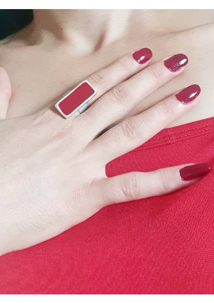 Gümüş Kaplama Antik Çelik Kadın Renkli Ayarlanabilir Yüzük fiyatları