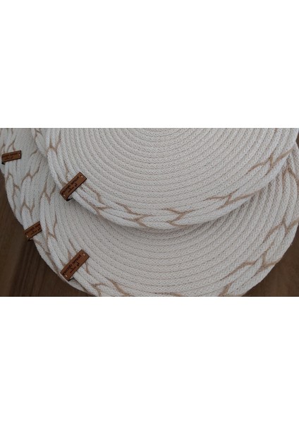 Amerikan Servis Supla Takımı Tabak Altlığı Mutfak Hasır Sepet Sunum Hediye 33X33CM