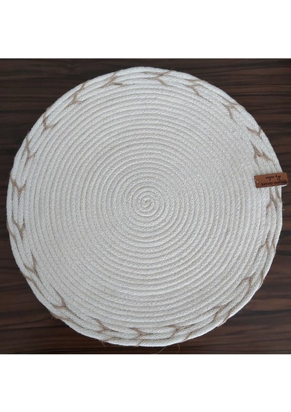 Amerikan Servis Supla Takımı Tabak Altlığı Mutfak Hasır Sepet Sunum Hediye 33X33CM