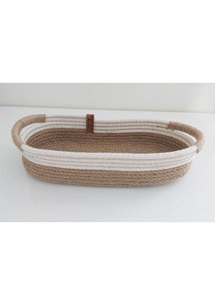 Oval Hasır Sepet - 30X17X6 cm