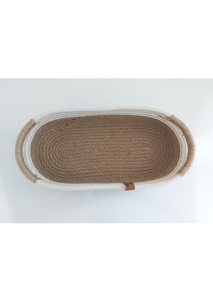 Oval Hasır Sepet - 30X17X6 cm