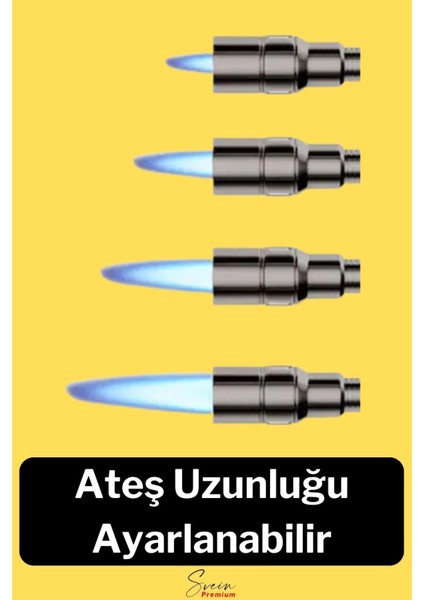 Ayaklı Premium Doldurulabilir Depolu Vantuzlu 1300 Derece Torch Kamp Mangal Piknik Pürmüz Çakmak modelleri