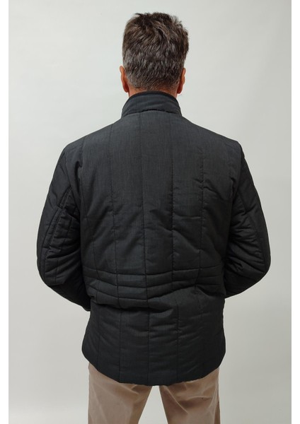 Erkek Önden Fermuarlı Iç Cepli Dik Yaka Polarlı Iç Astarlı Erkek Mont Günlük Mont fırsatları