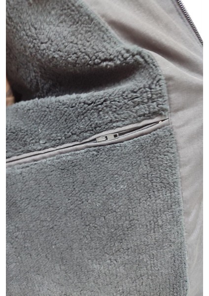 Erkek Önden Fermuarlı Iç Cepli Dik Yaka Polarlı Iç Astarlı Erkek Mont Günlük Mont indirimleri