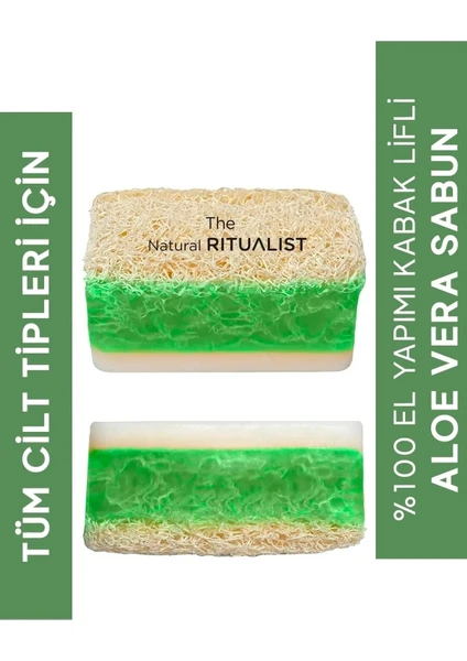 The Natural Ritualist  Doğal Kabak Lifli Aloe Vera Sabunu 100 gr