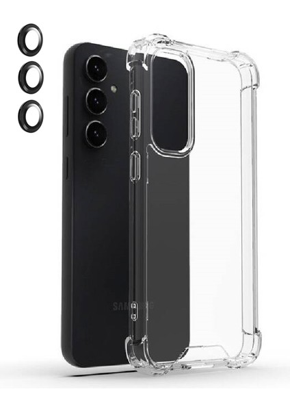 Samsung Galaxy S23 Fe Kılıf Nitro Darbe Korumalı + Kamera Lens Koruyucu