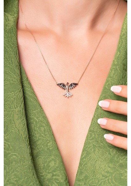 925 Ayar Anka Kuşu KOLYESK5418 fiyatları