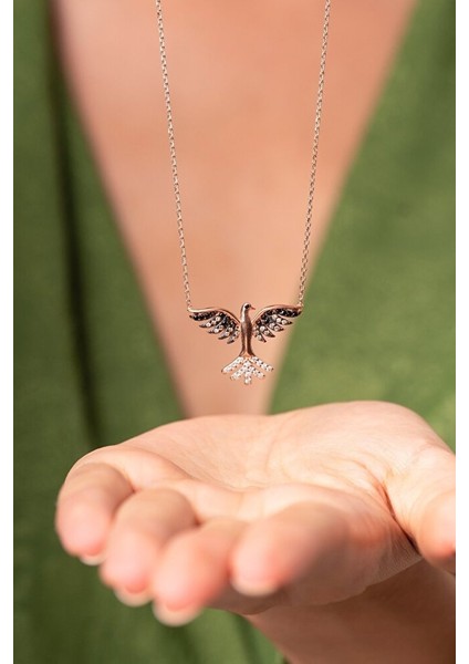 925 Ayar Anka Kuşu KOLYESK5418 modelleri