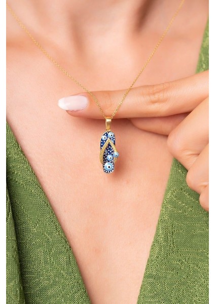 925 Ayar Terlik Tasarım Kolye