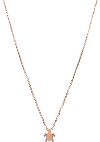925 Ayar Trend Minimal Kaplumbağa Gümüş Kolye SK0918