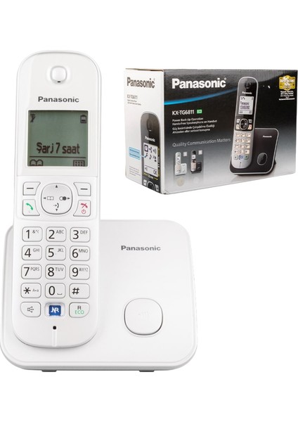 Panasonic KX-TG6811 Dect Gri Telsiz Telefon Byr  [byrtek]