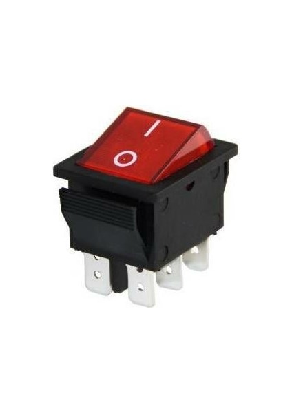 Anahtar Geniş Tekli Işikli 6 Ayakli On-Off-On Byr