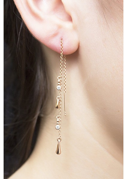 925 Ayar Sallantılı Gümüş Küpe SKU0959