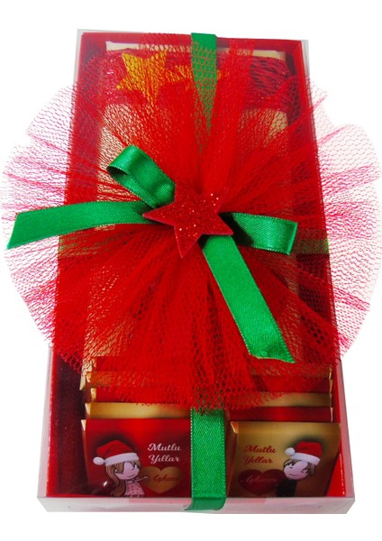 Mutlu Yıllar Birtanem Yıldızlı 2 Baton Çikolata modelleri