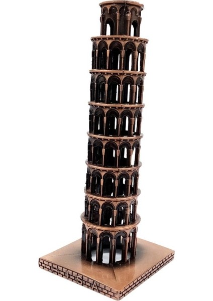 Vintage Metal Italya Pisa Kulesi Biblo Antik Bakır 20 cm fiyatları
