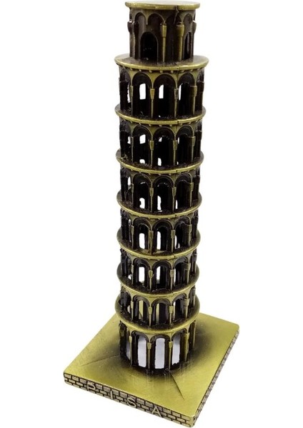 Vintage Metal Italya Pisa Kulesi Biblo Antik Bronz 20 cm fiyatları