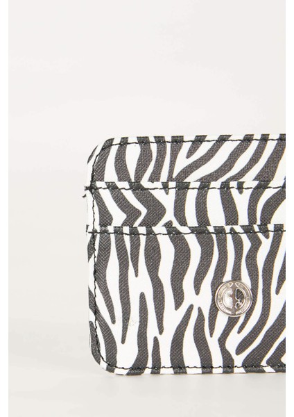 Kadın Zebra Baskılı Suni Deri Kartlık B8165AXNS fiyatları
