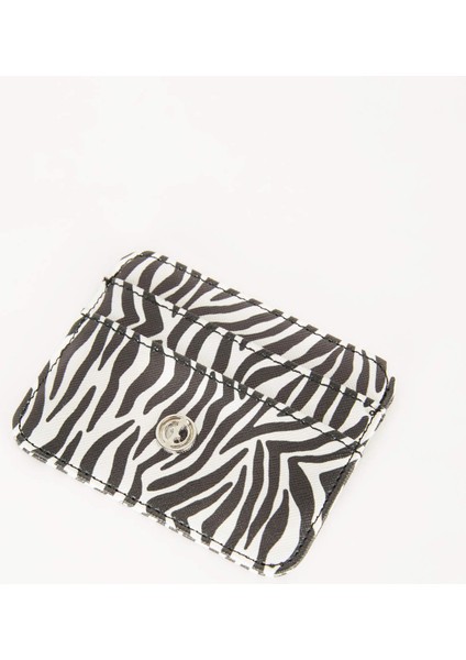 Kadın Zebra Baskılı Suni Deri Kartlık B8165AXNS modelleri