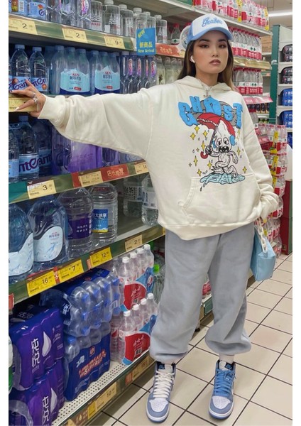 3 Iplik Kalın Şardonlu Yüksek Bel Bol Kalıp Büyük Beden Oversize Eşofman Altı indirimleri