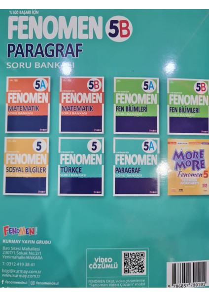 Okul Yayınları Fenomen 5.sınıf Yeni Paragraf - B - Soru Bankası - Gama Fenomen