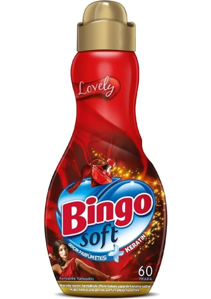 3 Lt 2'li Sıvı Deterjan + Bingo 2 Adet 2888 Lovely Soft Yumuşatıcı