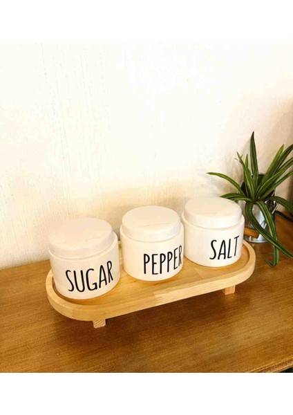 Doğal Ahşap Sununluk Mumluk Kahvaltılık