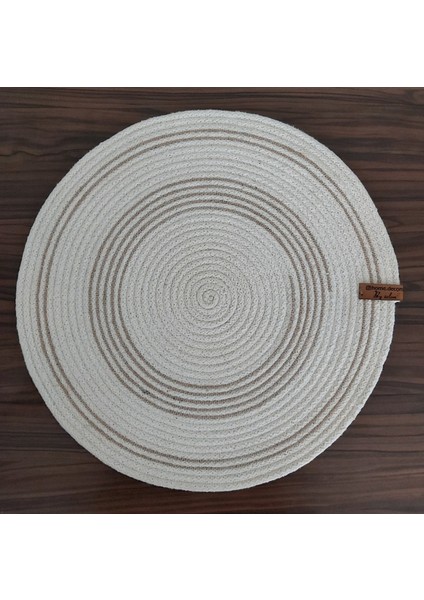 Amerikan Servis Supla Takımı Tabak Altlığı Mutfak Hasır Sepet Sunum Hediye 33X33CM