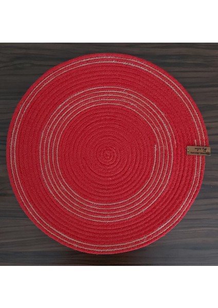 Amerikan Servis Supla Takımı Tabak Altlığı Mutfak Hasır Sepet Sunum Hediye 33X33CM