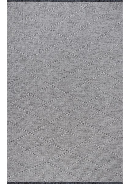 Colore Home Gabardin Dekoratif Dokuma Kaymaz Taban Halı Salon Halısı Dekoratif Kilim Gri