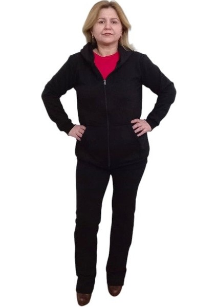 Siyah Kapüşonlu Unisex Sweat Hırka fiyatları