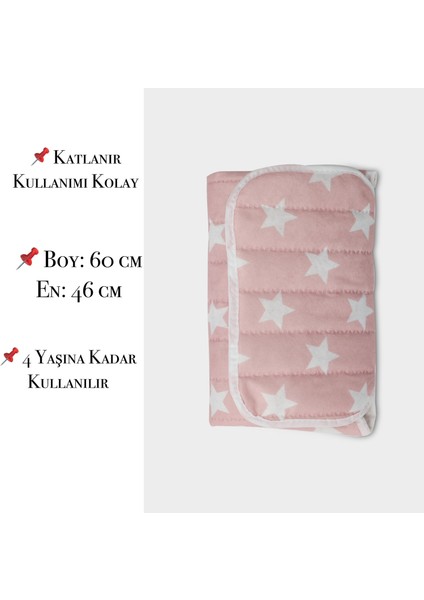 Pratik Alt Değiştirme Matı Minderi Alt Değiştirme Pedi Bakım Örtüsü (Pembe) modelleri