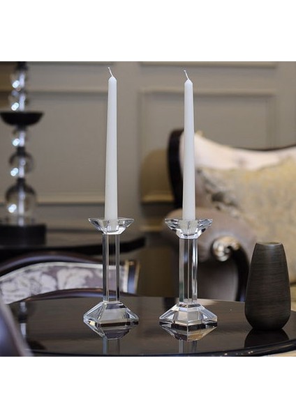 10 Pcs Chrıstmas Candle Metallıc Brıght White Candlestıck 10 Adet Beyaz Şamdan Mumu Yılbaşı Mumları