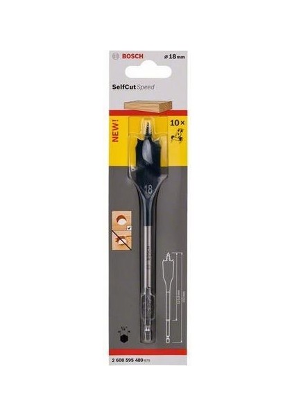 LISINYA202 Bosch 18X152 Altıgen Yassı Ahşap Maktap Ucu Alithestereo