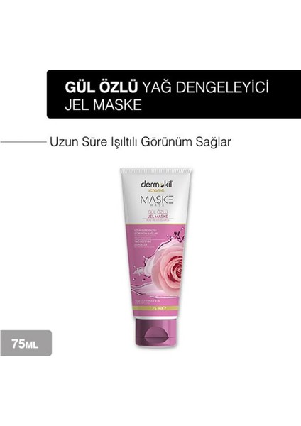 Gül Özlü Jel Yüz Maskesi 75 ml